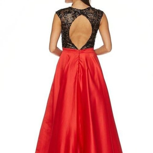 Lace Bodice Sleeveless A-Line Prom Dress JT661 - Picture 2 of 7